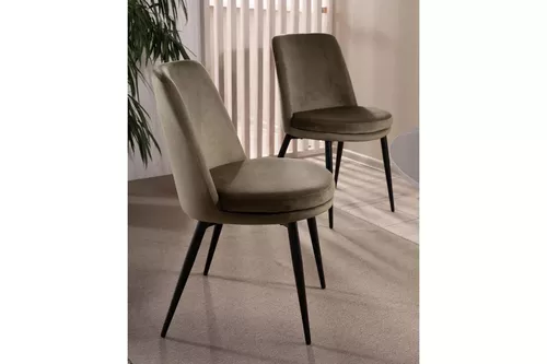 купить Стул Signal Kayla velvet czarny stel. bluvel 77 oliwk. в Кишинёве 