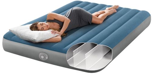 купить Надувной матрас Intex 64189 Queen Prestige Downy, 152x203х25cm cu pompa integrată 5V, max.272kg в Кишинёве 