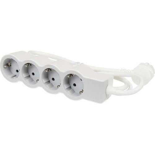 cumpără Prelungitor electric Legrand 694552 Bloc Multipriza Universal 4x2P+T(1 5M-3x1 5) Alb-Gri în Chișinău 