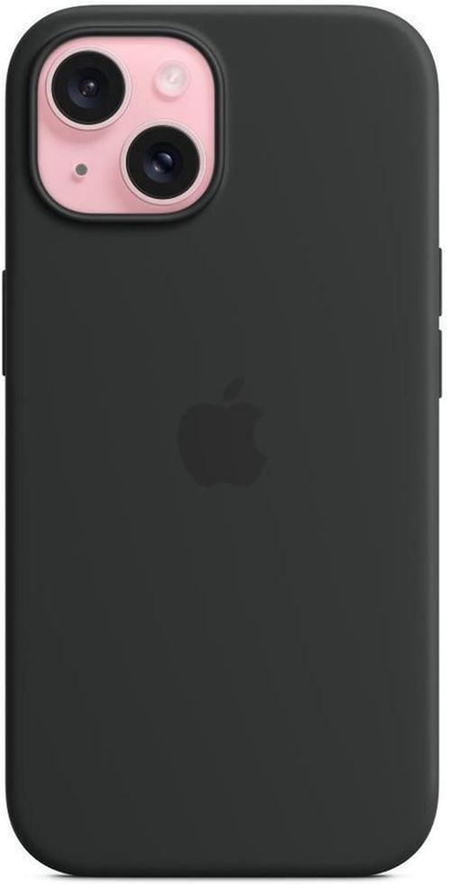 cumpără Husă pentru smartphone Apple iPhone 15 Silicone MagSafe Black MT0J3 în Chișinău 