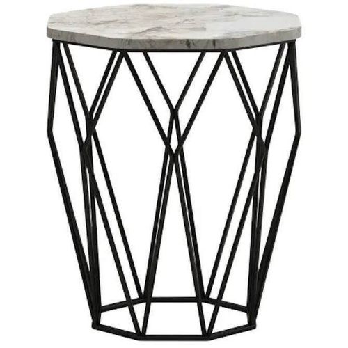 cumpără Măsuţă cafea Trendy Sofya, Marmura alba 46x57x46cm în Chișinău 