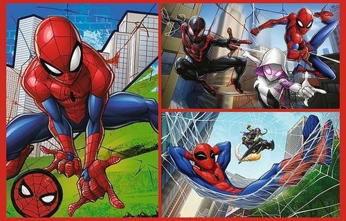 купить Головоломка Trefl 34443 Puzzles 2x70 Spider stories, Disney Marvel Spiderman в Кишинёве 