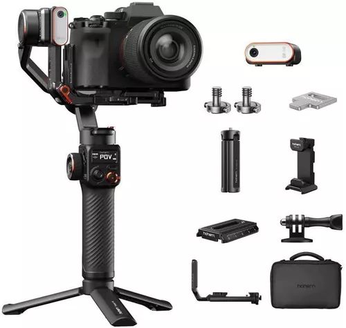 купить Стабилизатор Hohem iSteady MT2 KIT with AI Tracking Module and fill light (iSMT2K) black в Кишинёве 