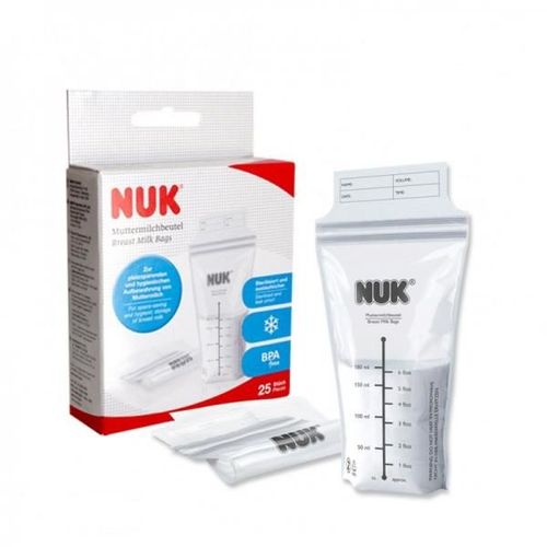 Pungi pentru lapte NUK 25 buc/180 ml 