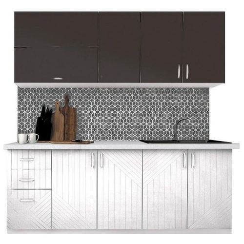 cumpără Mobilă pentru bucatarie Modern Paola 2.0m White Gloss/Anthracite/White în Chișinău 