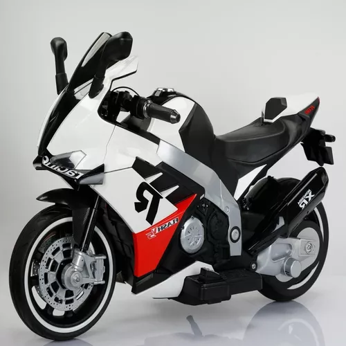 cumpără Mașină electrică pentru copii Richi (89630) Motocicleta alba pe acumulator pentru copii (9002) în Chișinău 