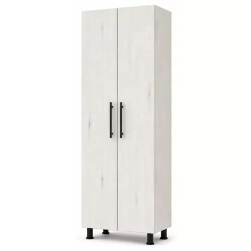 cumpără Dulap Mashtab S12517 Dulap pentru haine (600x340x1900) Stejar Alb în Chișinău 