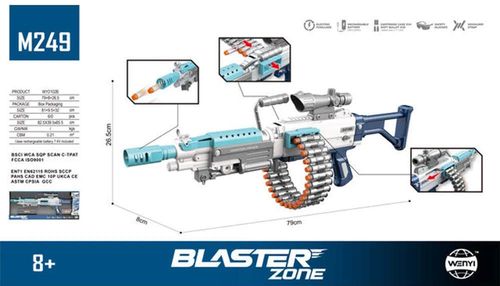 купить Игрушечное оружие Richi (21020) Pistol cu sunete si lumini, cu incarcator WY2102B в Кишинёве 