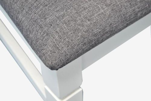 купить Комплект стол и стулья Evelin di Costacurta стол HV-33V White + 10 стульев HV-3167 White/NV-10WP Grey в Кишинёве 