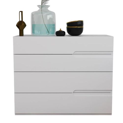 купить Комод Bayro Modena 1000x810x450 МДФ 18мм Ручка Sorrento белый мат в Кишинёве 