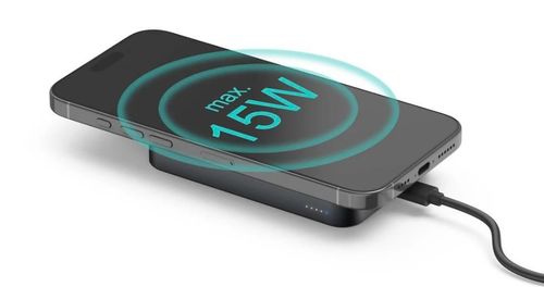 купить Аккумулятор внешний USB (Powerbank) Hama 201752 Power Pack QI2 10000mAh Magsafe в Кишинёве 