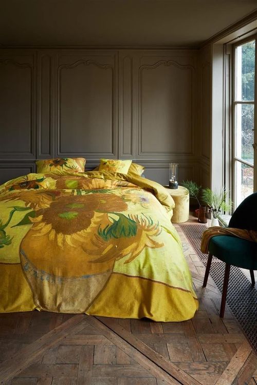 cumpără Lenjerie de pat Beddinghouse 188814 (Van Gogh) Tournesol 140x200/220 Yelow în Chișinău 