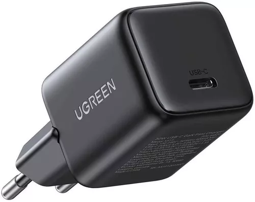cumpără Încărcător cu fir Ugreen 65012, Wall Charger GaN with Сable Type-C, 1*Type-C, 30W QC4.0, X513, Black în Chișinău 