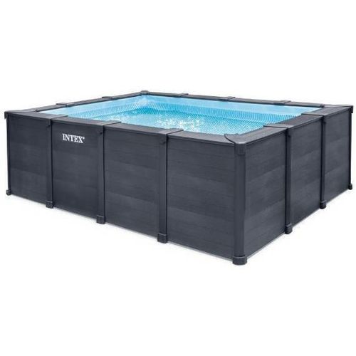 cumpără Piscină cu cadru Intex 26396 Graphite Gray Panel 400x300x124cm, 10091L, cadru metalic în Chișinău 