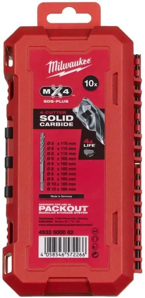 cumpără Burghiu Milwaukee 4932500062 Set burghie SDS+ MX4 Set 3 - 10 buc în Chișinău 