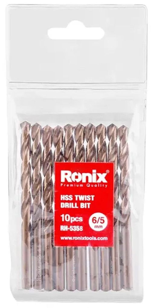 купить Сверло Ronix RH-5358 Set burghiu 6.5mm-4241 (10buc) в Кишинёве 