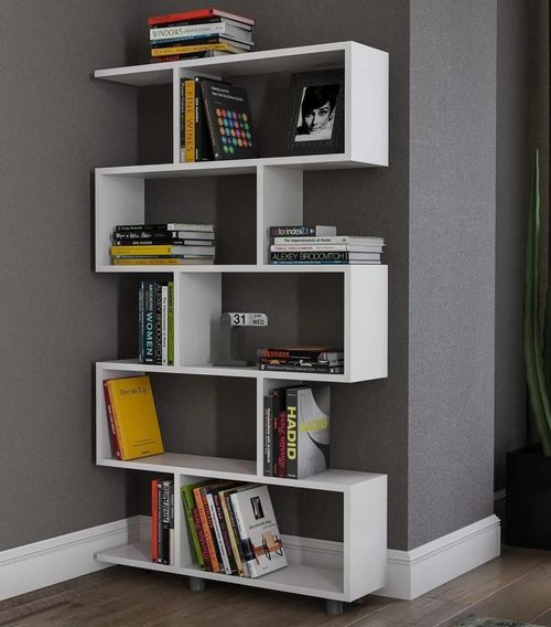 cumpără Raft de birou Trendy Elif, Alb 90x156x20cm, raft de carti în Chișinău 