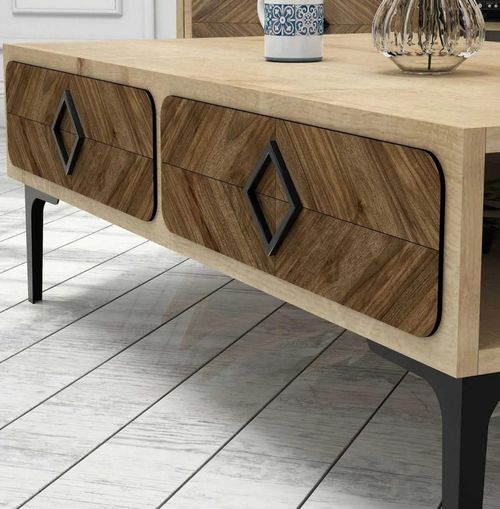 купить Журнальный столик Trendy Samba, Stejar 105x34x60cm в Кишинёве 