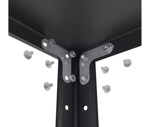 cumpără Raft de depozitare Nex Home Raft metalic Elegant 1840x950x440 mm, 5 rafturi metal, antracit în Chișinău 