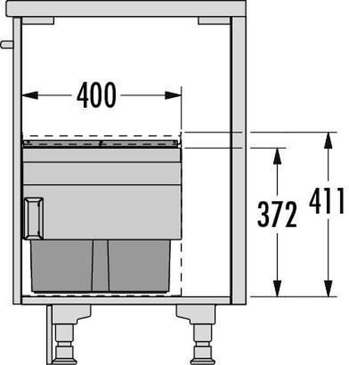 купить Фурнитура для мебели Hailo 3608901 Cargo Aqua 900 28/13/13/D в Кишинёве 