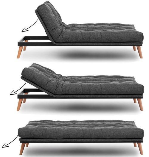 купить Диван Trendy Saki Gri inchis, extensibila (3 locuri) в Кишинёве 