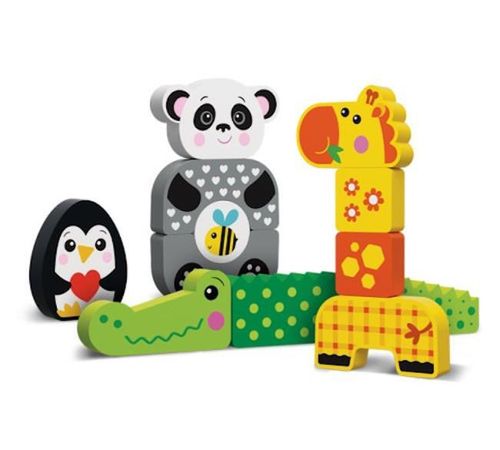 купить Игрушка Kids Hits KH20/006 Panda and Friends, деревянный в Кишинёве 