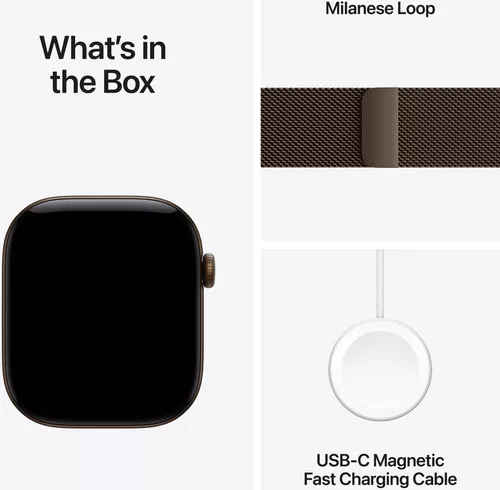 cumpără Ceas inteligent Apple Watch Series 12 GPS 46mm Dark Bronze Aluminium Case with Dark Bronze Milanese Loop M/L MKD84 în Chișinău 