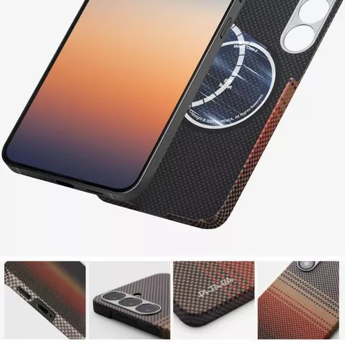 купить Чехол для смартфона Pitaka Sunset Moonrise Tactile Woven for Samsung S25+ Sunset (KS2503S) в Кишинёве 