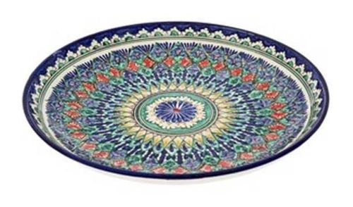 cumpără Farfurie Rishtan Ceramic Lyagan Mehrob 42cm, pictata manual, ceramica în Chișinău 