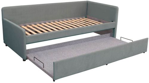 купить Кровать детская Interdepo LEO 90 Left bed, Серый в Кишинёве 