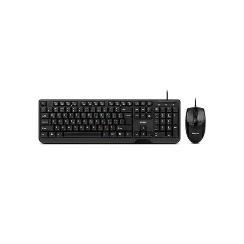 купить Клавиатура+мышь SVEN KB-S330C, Keyboard + Mouse, Waterproof design, Classic fullsize layout, USB, Black (tastatura+mouse/клавиатура+мышь) в Кишинёве 