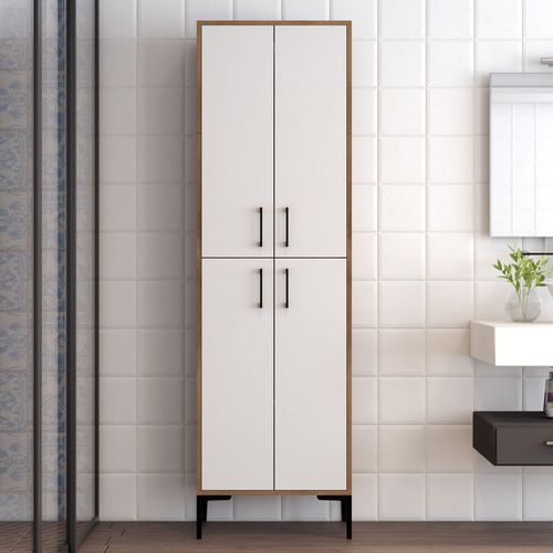 cumpără Dulap penal Trendy Berlin A-Nuc, Alb 60x200x35cm, multifunctionala (GTR006633) în Chișinău 
