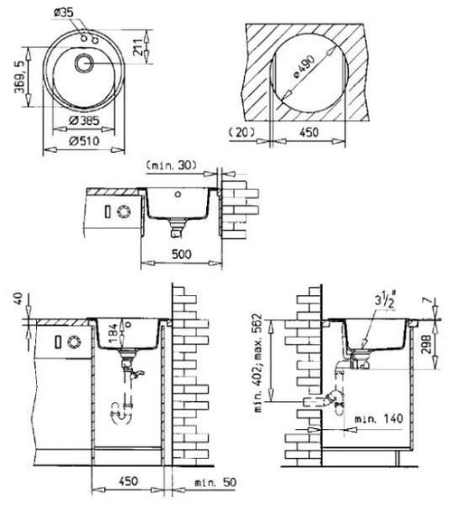 купить Мойка кухонная Teka Centroval 45 TG tegranit Schwarzmetallic в Кишинёве 