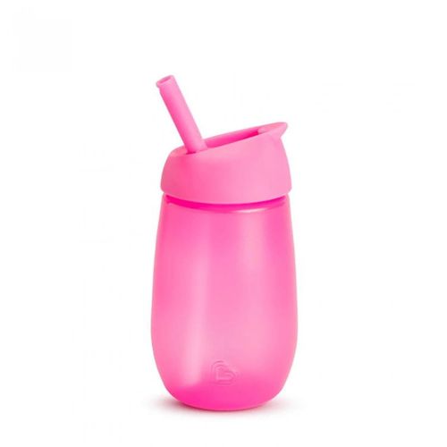 Бутылочка с трубочкой Munchkin Simple Clean Розовый (300 мл) 