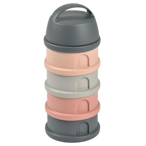 cumpără Container alimentare Beaba B911713 Recipient lapte praf 4 compartimente Mineral Grey/Pink în Chișinău 