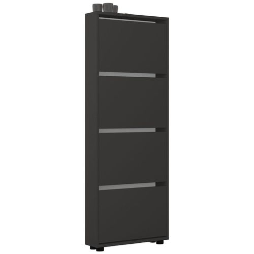 купить Полка для обуви Mobildor-Lux Leo Slim 50x16x164H cm Anthracite в Кишинёве 