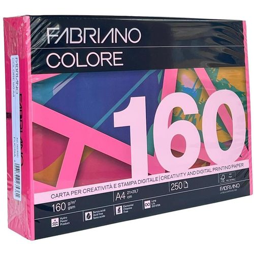 купить Бумага офисная Fabriano 76016021 Hartie Colore A4, 160g/m2, 250 foi fucsia в Кишинёве 