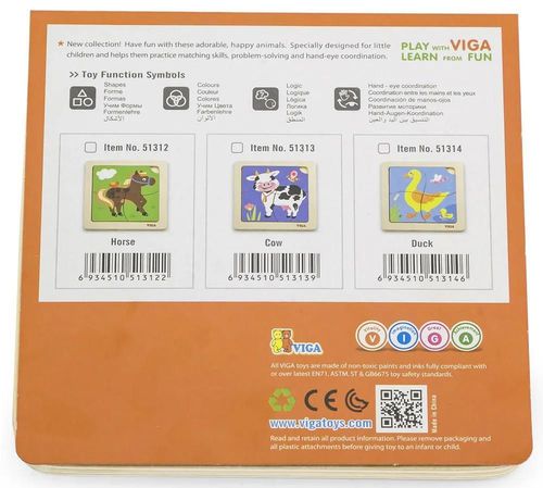 cumpără Puzzle Viga 51314 Mini-puzzle din lemn Rața în Chișinău 
