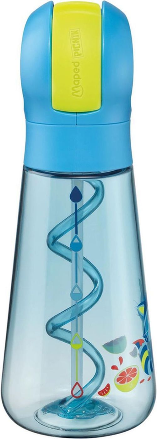 cumpără Cană cu pai Maped 873101 Sticla Miniz Raton, 500ml, albastra în Chișinău 