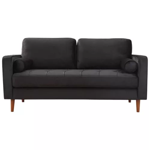 cumpără Canapea Trendy Roma Negru, 90x70x175cm (2 locuri) în Chișinău 