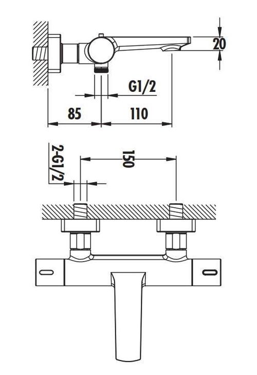 cumpără Baterie pentru cadă Creavit Termostatat Cada TS2505 în Chișinău 