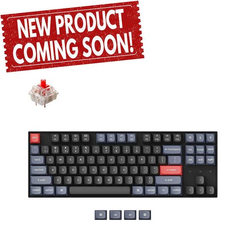 купить Клавиатура Keychron K8 Pro QMK/VIA Wireless Custom Mechanical Keyboard (K8P-H1) Black, 80% TKL layout, RGB Backlight, Gateron G pro Mechanical Red Switch, Hot-Swap, Bluetooth, USB Type-C, gamer (tastatura/клавиатура) в Кишинёве 