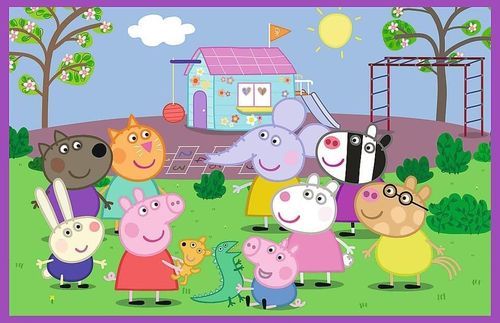 купить Головоломка Trefl 34435 Puzzles 2x24 Peppa on the playground, Peppa Pig в Кишинёве 