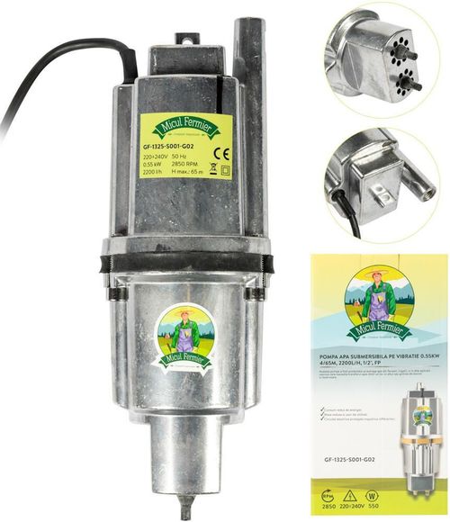 cumpără Pompă Micul Fermier GF-1324-S001-G02 submersibila 0.55kW 4/70m 2000l/h (Vibratie) în Chișinău 