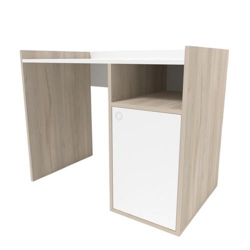 cumpără Masă de birou Smartex (10903) Tab Classic 100cm Alb+Stejar Deschis în Chișinău 