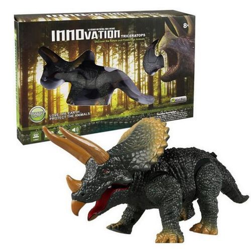 купить Радиоуправляемая игрушка Essa 9988 Jucărie interactivă Dinozaur triceratops cu telecomandă (lumini si sunet) в Кишинёве 