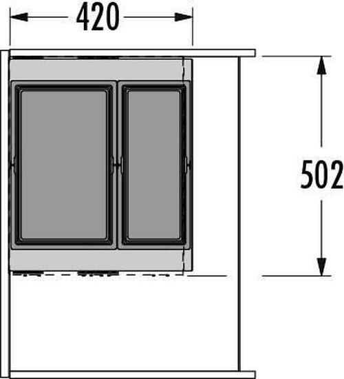 cumpără Feronerie pentru mobilă Hailo 3608751 Cargo Aqua 750 28/18 în Chișinău 