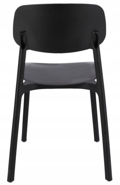 купить Стул Jumi CM-275164 Scaun terasa LARA din plastic, Negru в Кишинёве 