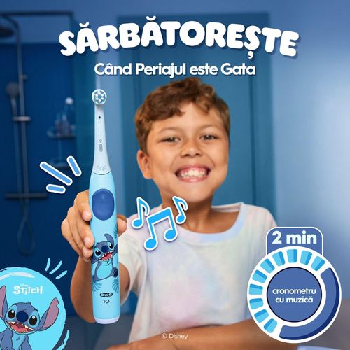 cumpără Periuță de dinți electrică Oral-B iO KIDS STITCH +TC (2479) în Chișinău 