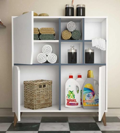 купить Комод Trendy Puls-alb, albastru 100x115x30cm, multifunctionala (GTR006626) в Кишинёве 